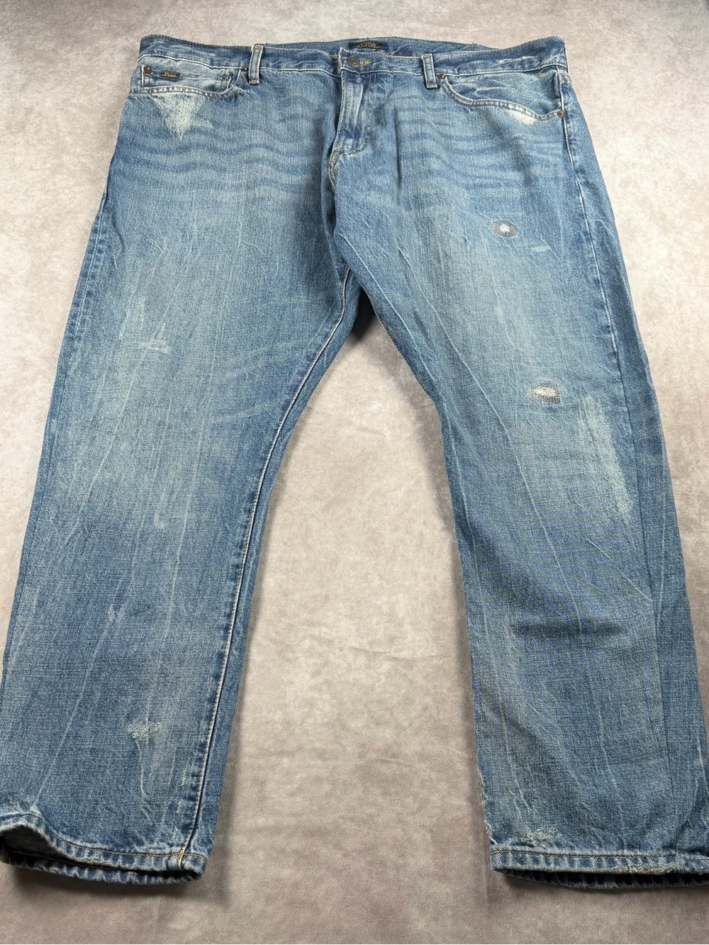 Polo Ralph Lauren Varick Slim Straight Distressed Jeans Men’s 40/30